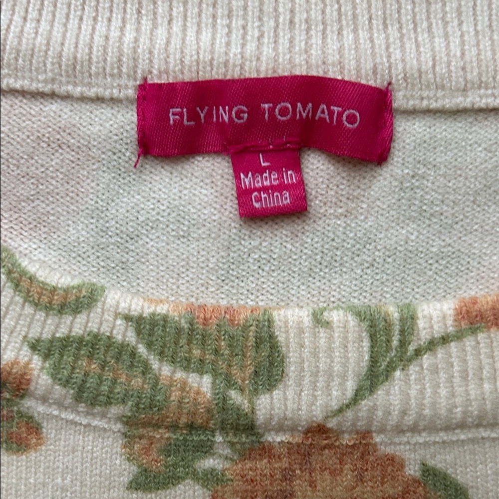 Floral Fall Sweater - Picture 3 of 7